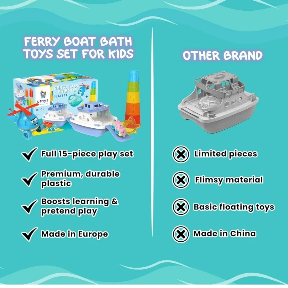 Ferry Boat Bath Toys For Kids